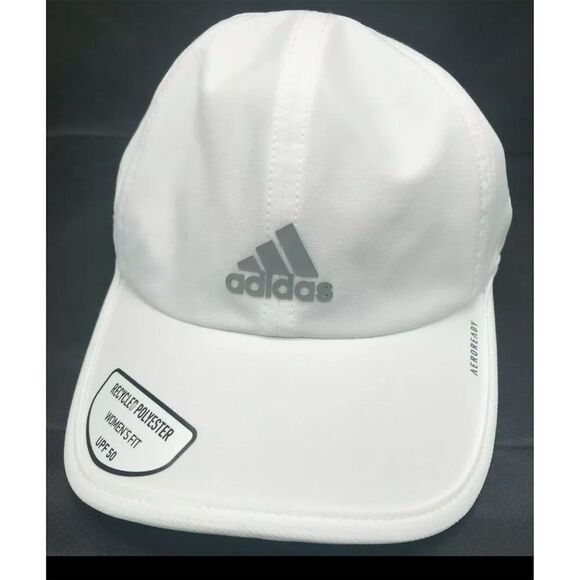 Adidas Women's Superlite Cap White Adjustable UPF 50 Activewear Hat - Picture 1 of 5